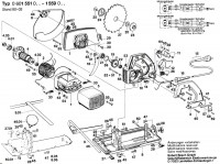 Bosch 0 601 551 041 Circular hand saw 110 V / GB Spare Parts